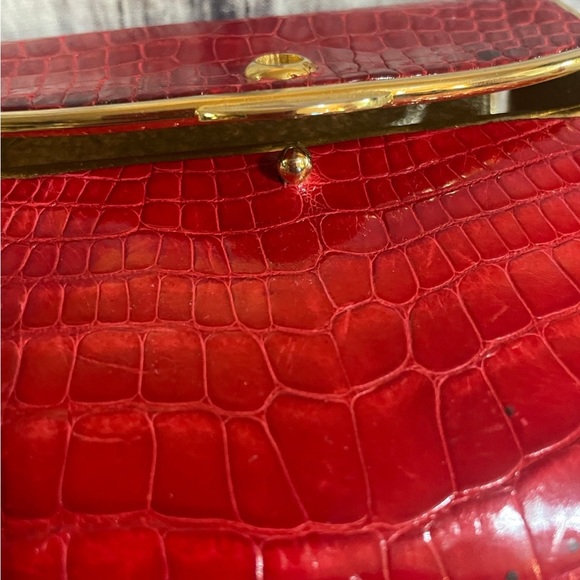 Authentic / Beautiful Judith Leiber Crocodile Clutch - Picture 10 of 12